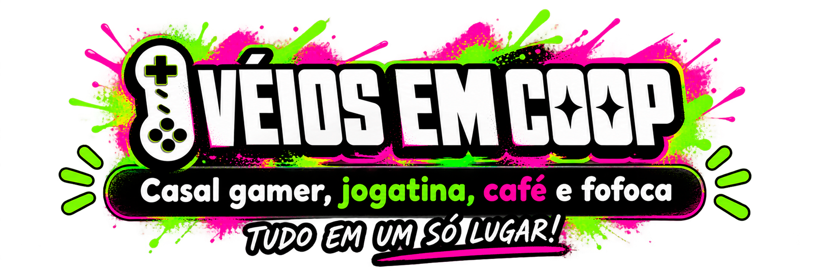 Véios em Co-op — Casal gamer, jogatina, café e fofoca. Tudo em um só lugar!